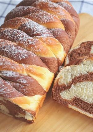 巧克力雙色吐司 Chocolate Swirl Bread 的食譜成品照片