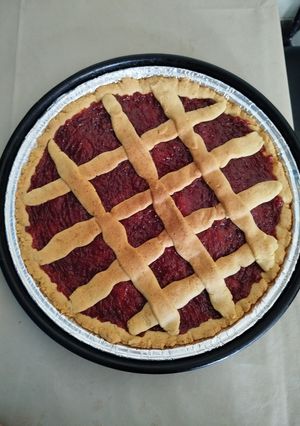 Una foto de Pastafrola de membrillo