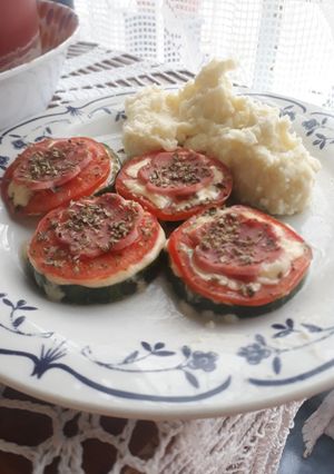 Una foto de Pizzetas de zapallo italiano