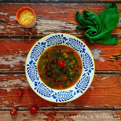 A picture of Moong-Palak Masala.