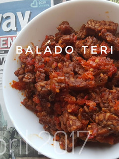 Foto resep Balado Teri Tempe