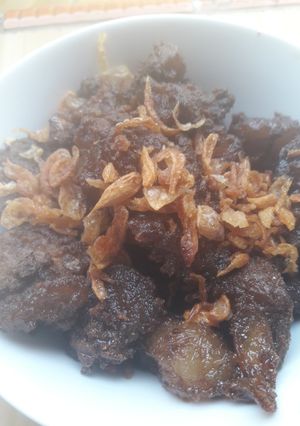 Foto resep Daging Gepuk Goreng Saus Mentega