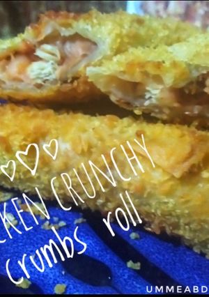 A picture of Chicken crunchy crumbs roll.