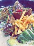 Falafel and Hummus Salad