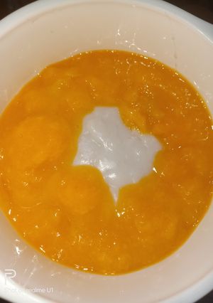 Foto resep Bubur sumsum saos mangga MPASI