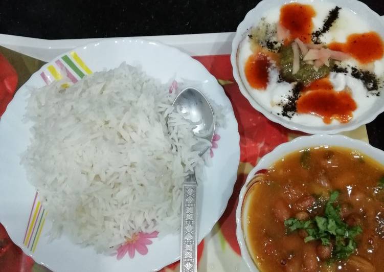 Step-by-Step Guide to Prepare Perfect Rajma rice (kidney beans)(Lunch platter)