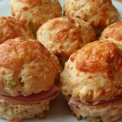 A picture of Vickys Cheese & Onion Scones, GF DF EF SF NF.