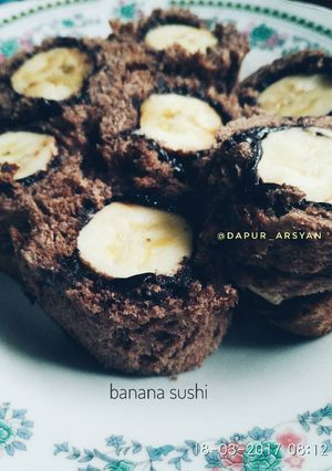Foto resep Banana sushi simple/pisang/roti