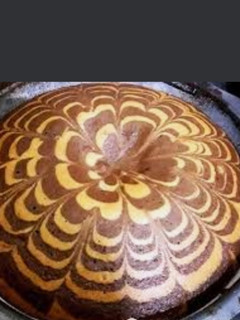 A picture of Delicious marble cake.