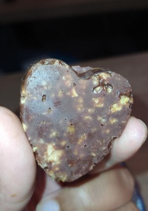 Une photo de Chocolats aux pétales de maïs et beurre de cacahuètes