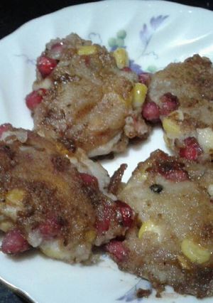 A picture of Corn Anar Tikkas.