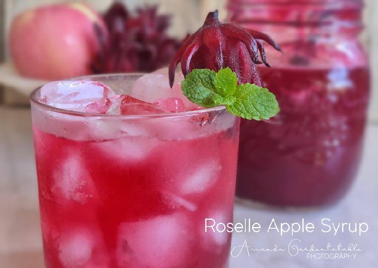 Homemade Roselle Apple Syrup