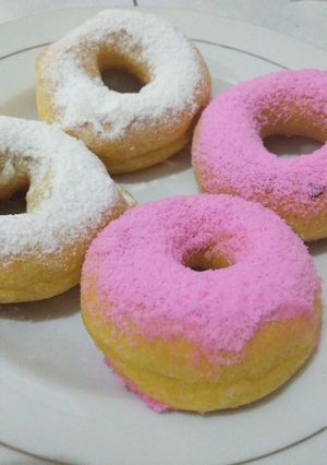 Foto resep Donat Labu Kuning #KusukaNgemil #pekaninspirasi
