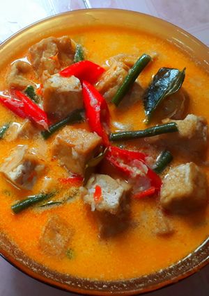 Foto resep Lodeh tahu kacang panjang