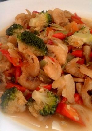 Foto resep Tumis Udang Kering Brokoli