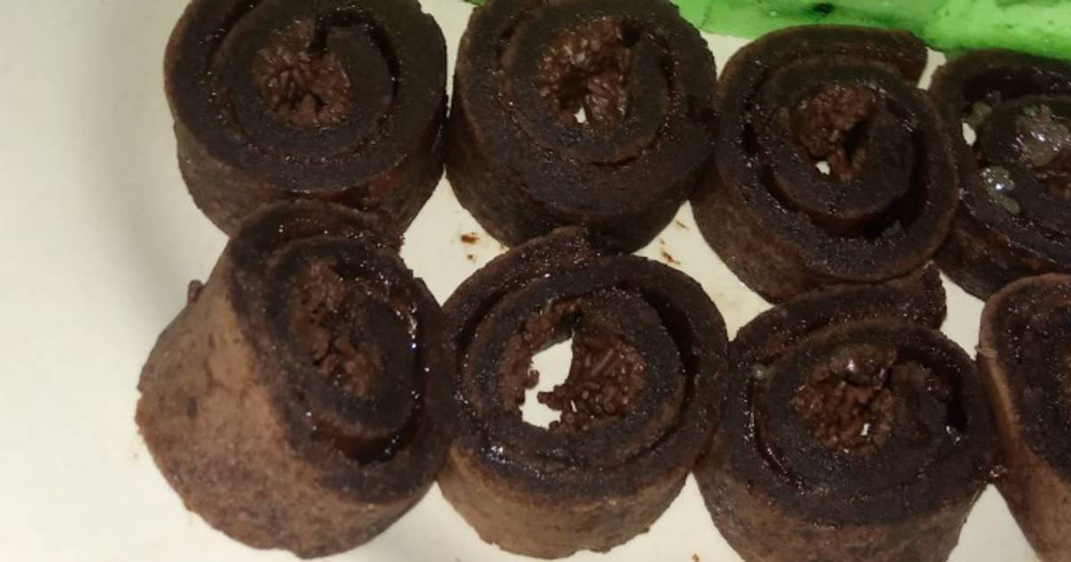 Resep Bolu gulung coklat anti pecah tanpa mixer oleh R e r