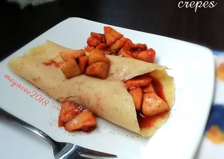 Apple cinnamon crepes