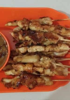 Foto resep Sate ayam bumbu kacang
