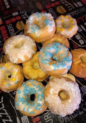 Una foto de Galletitas de vainilla, con glasé