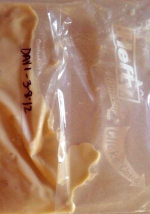 A picture of Amish Friendship Bread Starter.