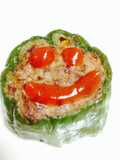 Kid-Friendly Sliced Bell Pepper Meat Stuffing