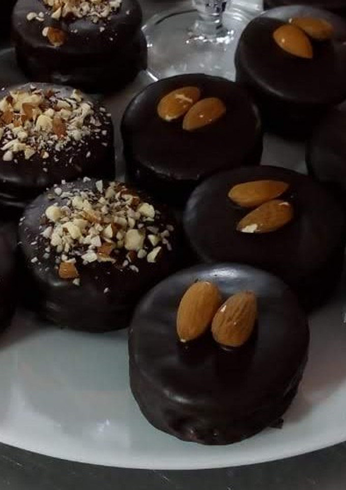 Una foto de Alfajores de chocolate tipo marplatense
