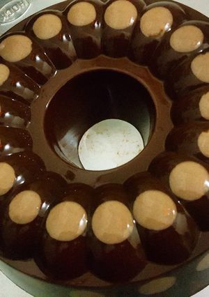 Foto resep Puding polkadot moka coklat