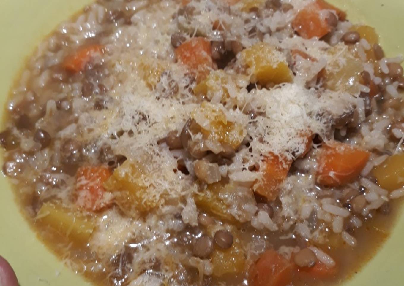 Guiso rápido de lentejas