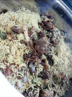 صورة لوصفة كبسة لحم بيضا مع بطاطا 🍖