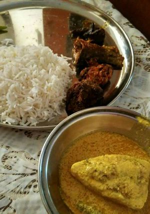 A picture of Doi llish (Hilsha fish in curd).