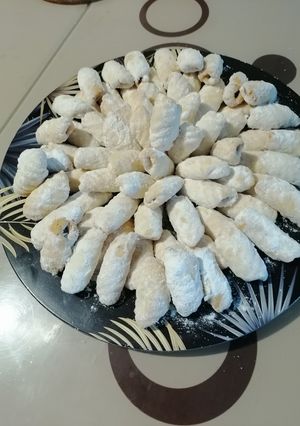 O poză a rețetei Cornulețe fragede cu rahat.
