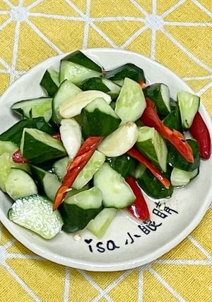 微辣涼拌小黃瓜 的食譜成品照片