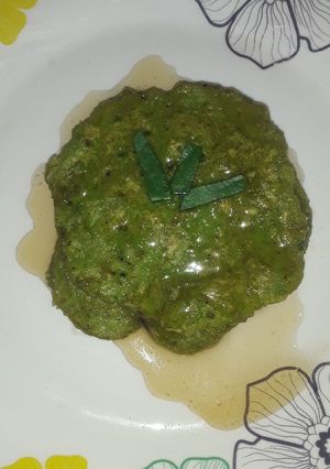 Una foto de Pancake de espinacas y avena saludables 😍