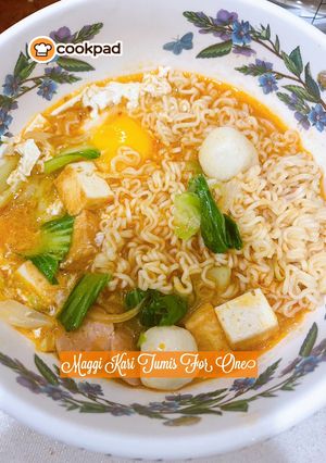 Gambar 👩🍳Maggi Kari Tumis For One
