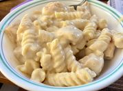 A picture of alfredo penne