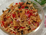 Tempe teri bumbu kecombrang
