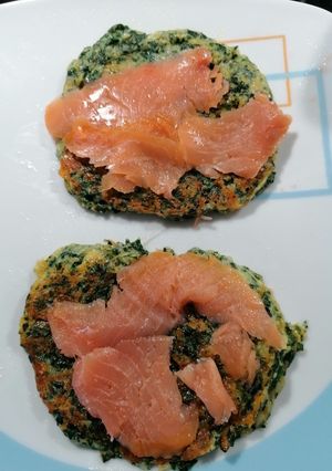 Una foto de Tortitas de espinacas