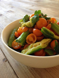 Una foto de Ensalada de Pepino y Tomate