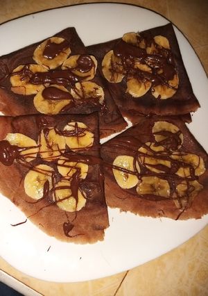 صورة لوصفة كريب بالشوكولاتة