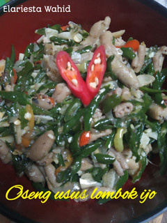 Foto resep Oseng usus lombok ijo