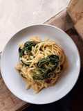Mie Risoni Kangkung Bumbu Belacan