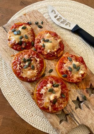 Une photo de ☆Mini Pizzas Courgette☆