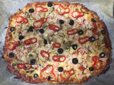 Pizza con base de coliflor