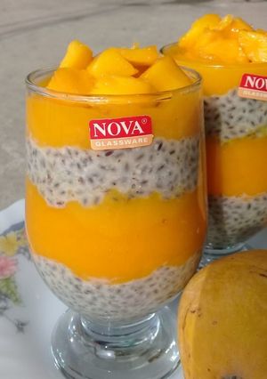 A picture of Mango Chia Pudding.
