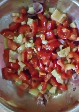 Szerencsés paradicsomsaláta recept fotója