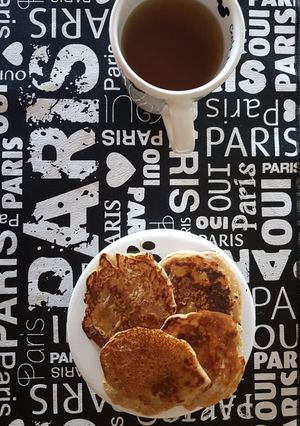 Una foto de Hotcakes de banana (muy fáciles y rápidos)