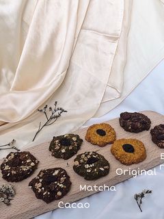 Hình của món Bánh yến mạch bí đỏ Healthy.