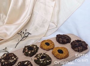 Hình của món Bánh yến mạch bí đỏ Healthy.