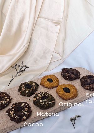 Hình của món Bánh yến mạch bí đỏ Healthy.