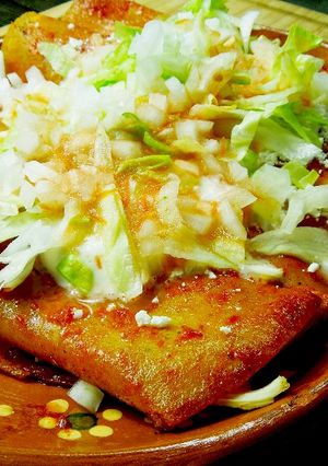 Una foto de Enchiladas rojas